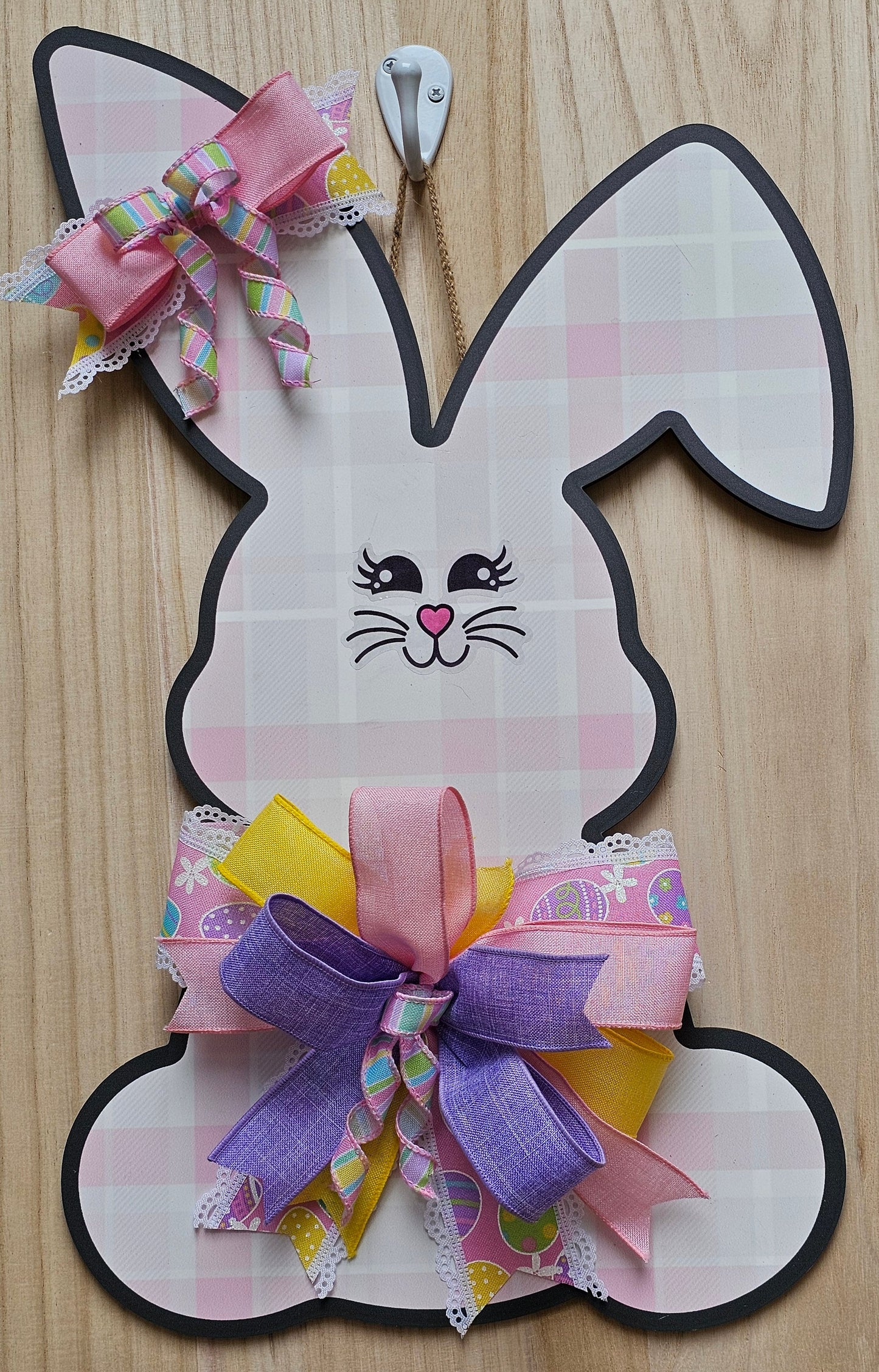 1 Decorated Pink Easter Bunny