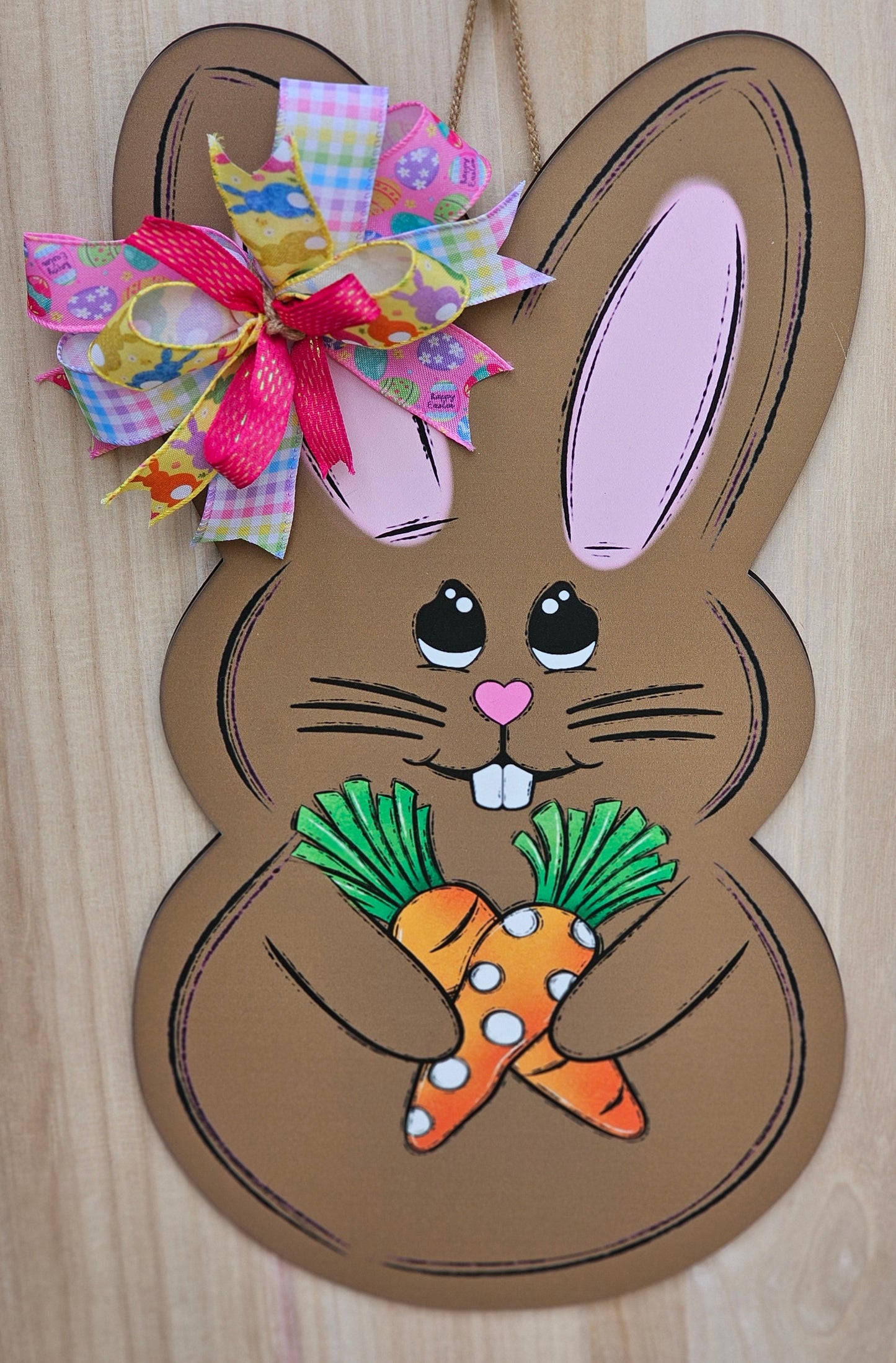 1 Chocolate Easter Bunny Door Hanger