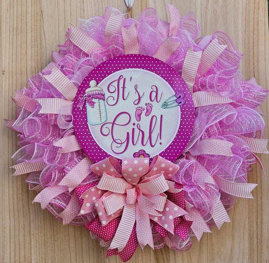 1 Its A Girl Wreath
