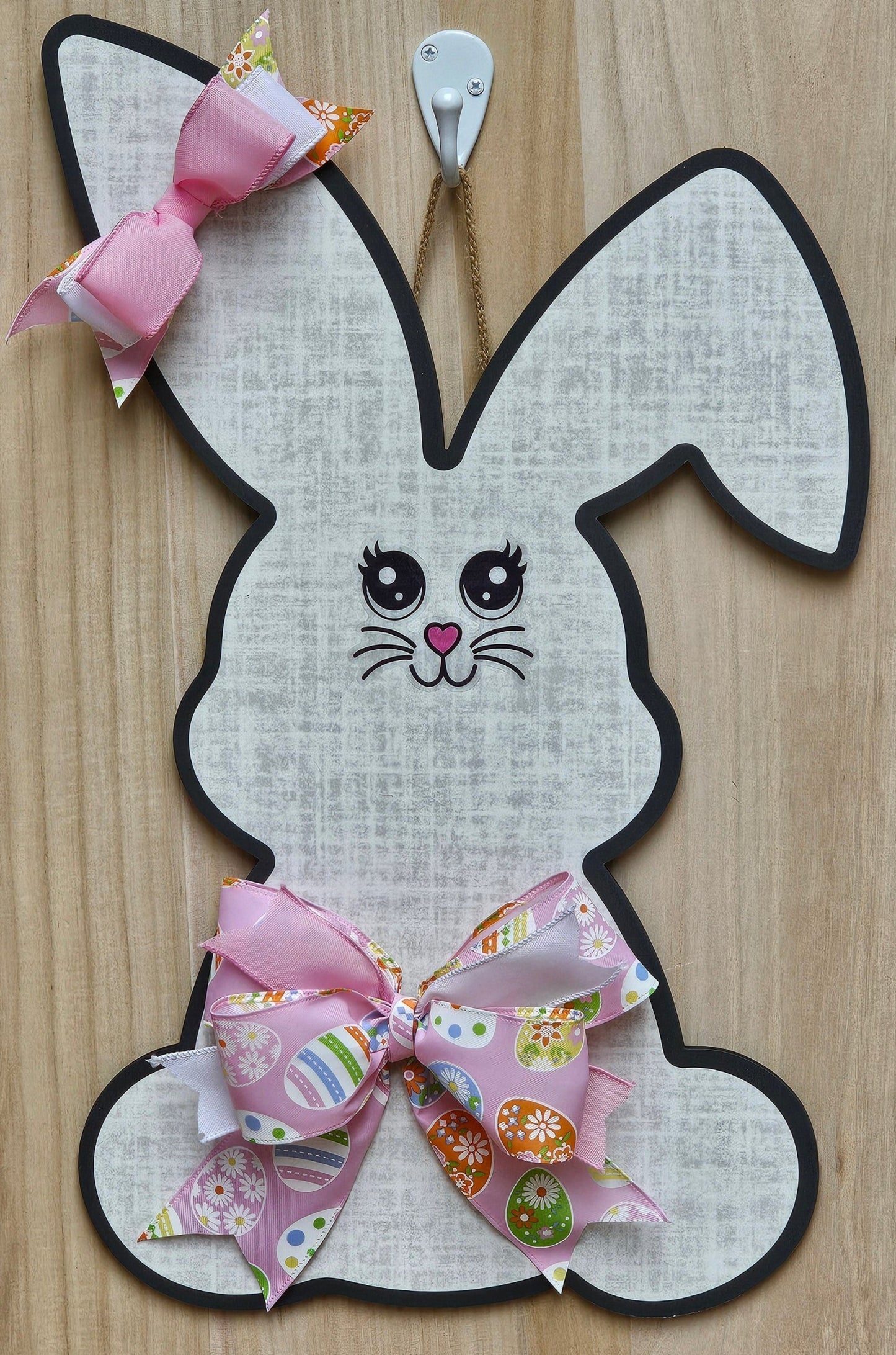 1 Gray Patterned Easter Bunny